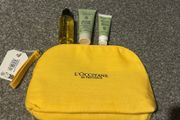 Loccitane mini set with cosmetic bag