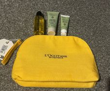 Loccitane mini set with cosmetic bag