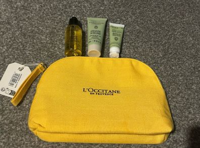 Loccitane mini set with cosmetic bag