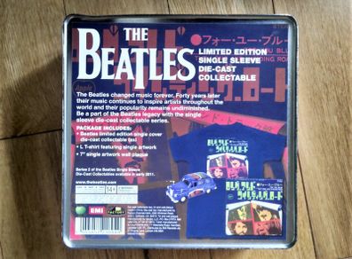 The Beatles Single Sleeve T-Shirt New(size L)+Taxi+7''Art wall Plaque.Limited Edition.Die Cast Collectible Series(NOS)