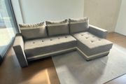 Grey corner sofa bed Couch