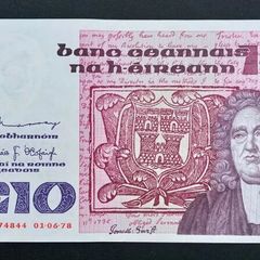 Ireland | 1978 | 10 Pounds | P.72a | BJC 374844 | EF/aUNC