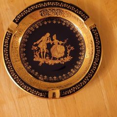 Vintage Limoges France porcelain ashtray