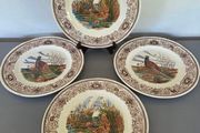 4 Plates Mason's Game Birds