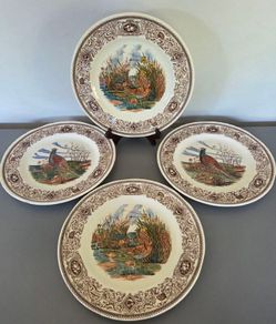 4 Plates Mason's Game Birds