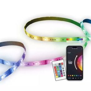 TMA SmartLED KSIX 5m, Recortable, 1800 lm, , App compatible con Alexa, Google Home, Siri, Colores RGB+CCT