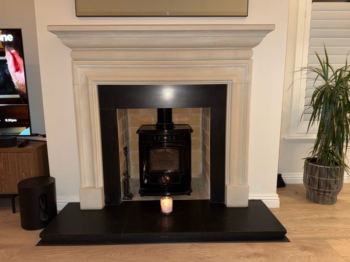 Stone Fireplace, Hearth & Stove