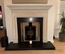 Stone Fireplace, Hearth & Stove