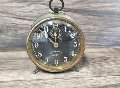 1920s/1930s Ingersoll Radiolite Wind Up Alarm Clock Revally