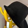 Black Antique Trilby Hat Large Image 2