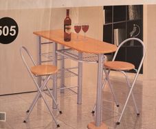 breakfast bar and stools