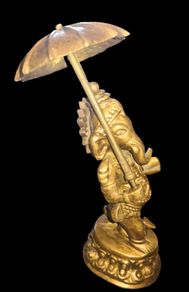 Heavy brass Ganesha statue