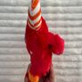 Keel Toys Monsterous Bullseye Plush Red Monster Striped Horns Halloween Used Please look at the pictures Image 6