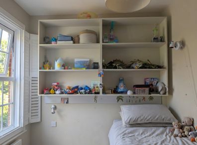 shelves kids bedroom built in