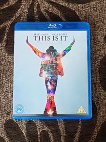 "Michael Jackson's This Is It" Blu-ray DVD of the 2009 documentary which chronicles the singer's final rehearsals for his planned concert residency at London