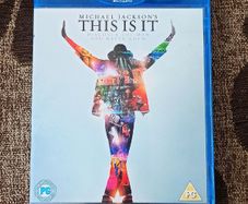 "Michael Jackson's This Is It" Blu-ray DVD of the 2009 documentary which chronicles the singer's final rehearsals for his planned concert residency at London