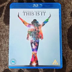 "Michael Jackson's This Is It" Blu-ray DVD of the 2009 documentary which chronicles the singer's final rehearsals for his planned concert residency at London