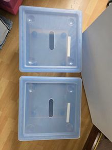 Boxes - plastic boxes from Ikea