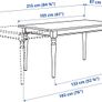 IKEA INGATORP Extendable Dining Table (White) Excellent Condition Image 4
