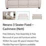 Leather Nerano 3 Seater Fixed sofa - Cashmere colour Image 4