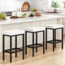 66 cm Bar Stools Set of 4, White Breakfast Barstools, Kitchen Bar Stool Image 5