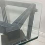 Glass and iron end tables Image 3