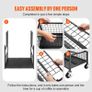 Garden Tool Organizer, 16 Slots with Hooks, Yard Tool Tower Rack with Wheels for Garage Organization and Storage, Hold Long-Handled Tool/Rake/Broom, Metal Tool Stand Holder for Shed, Outdoor Image 4