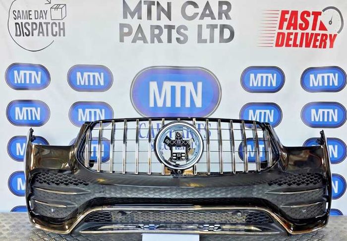 Front Bumper For A Mercedes Gle 2020-2024 Amg Line W167 With Gtr Grill C197 Black