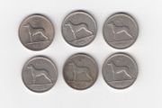 Ireland, 6 x 6d, Coins (No: 404)