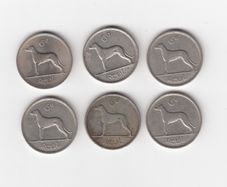Ireland, 6 x 6d, Coins (No: 404)