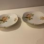 Pair of little Vintage China cmeilow  floral dishes Image 4