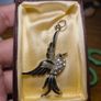 Vintage Bird in Flight Pendant Image 4