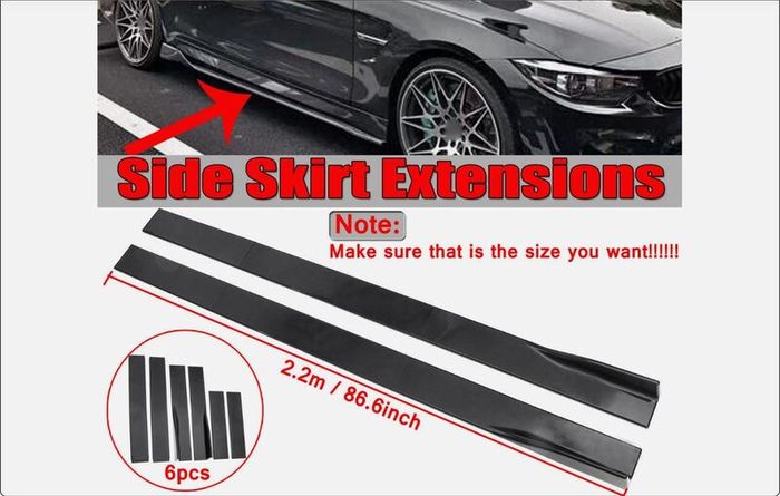 Universal side skirts