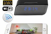 Digital Alarm Clock WIFI IP P2P Network Remote Motion Detection Mini DV DVR Hidden Spy Secret Nanny Nannies an Pair Babysitter Wireless HD Video Camera Recorder Spy Camcorder Cam Home Office Business