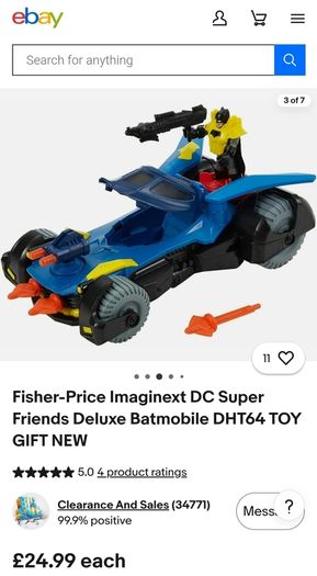 IMAGINEXT Batman Batmobile Vehicles