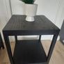 2x Black Side Tables / Bedside Lockers Image 2