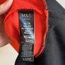 M&S Orange and Black Shift Dress Size 16 Image 2