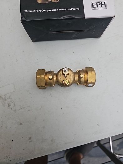 EPH V228P 28mm 2Port Motorised Valve Brass Valve Body Only