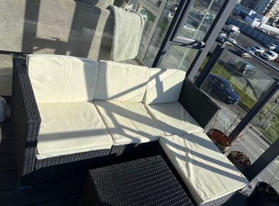 3 seater rattan set