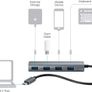 Brand new Monoprice SuperSpeed 4-Port USB-C Hub, Gray Image 2