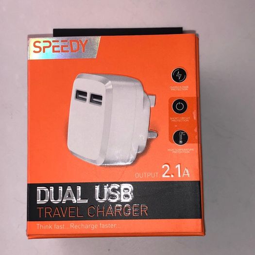Charging Plug Dual USB Genuine SPEEDY