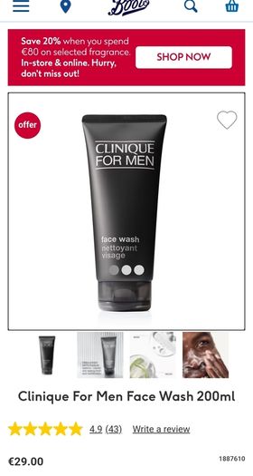 Brand New Mens Clinique Face Wash