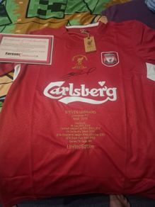 Stevie G signed jersey comes with cert