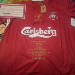 Stevie G signed jersey comes with cert