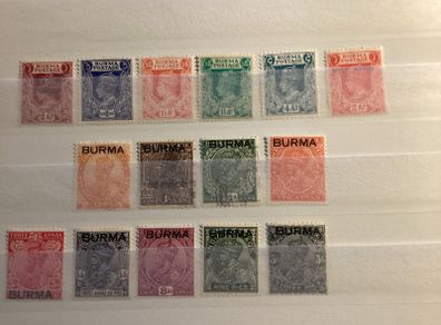 stamps  British Burma