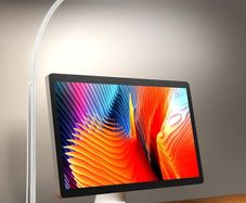 160 LED Desk Lamp Super Bright Dimmable Clamp Lamp for Home Office with 3 Colour Temperatures and 10 Brightness Levels, Office Lamp with 10W USB Adapter