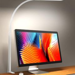 160 LED Desk Lamp Super Bright Dimmable Clamp Lamp for Home Office with 3 Colour Temperatures and 10 Brightness Levels, Office Lamp with 10W USB Adapter