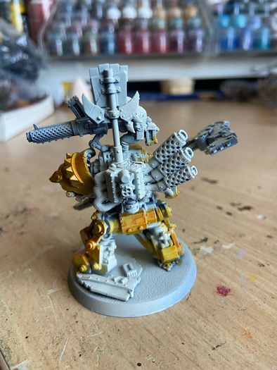 Warhammer 40k Ork Warboss in mega armour
