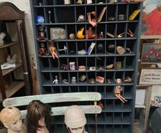 Vintage Large Wooden Pigeon Hole Cabinet