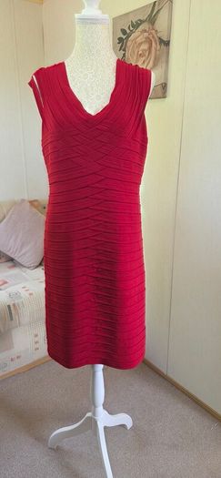 Frank Lyman Red Bodycon Occasion Dress UK 14